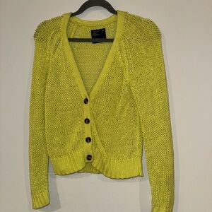 Yellow Y2K American Eagle Sweater